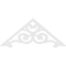 Ekena Millwork Pitch Hurley Architectural Grade PVC Gable Pediment, 60"W x 25"H x 1"P (10/12) GPP060X025X100HUR - alternate 5